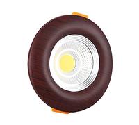 Encastré créatif 7W rond LED COB spot plafond rétro chinois ménage économie d'énergie LED panneau lumineux commercial économie d'énergie plafonnier anti-éblouissement en aluminium résine spot