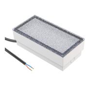 Encastré de sol LED pavé CUS pour extérieur IP67 carré 20 x 10cm 2,8 W