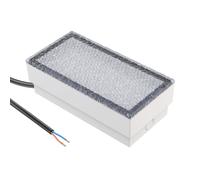 ledscom.de Lampe LED encastrée dans le sol pour pavés CUS pour l'extérieur, IP67, carrée, 20 x 10cm, 2,9 W, 228lm, blanc froid