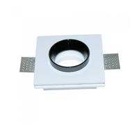 Encastré En Plâtre Et Métal Carré Avec Douille GU10 V-TAC VT-866