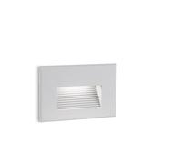 Encastré LED mural aluminium blanc IP65 3W Sovil Spina 99192 02