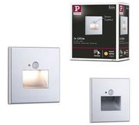 Encastré mural LED Edge Quadro carré 80x80mm 1,2W 25lm 230V 2700K Chrome mat Chrome mat G