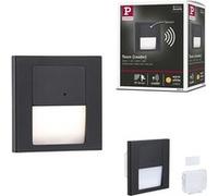 Paulmann 80004 Tsaro eckig 80x36mm 1W 80lm 230V 2700K Luminaire mural encastré LED 1 W noir (mat)