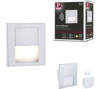 Encastré mural LED Tsaro carré 80x80mm 1W 80lm 230V 2700K Chrome mat Chrome mat G