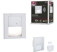 Encastré mural LED Tsaro carré 80x80mm 1W 80lm 230V 2700K Chrome mat Chrome mat G