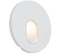 Encastré mural LED Wall rond 78mm 1,1W 65lm 230V 2700K Blanc Blanc G