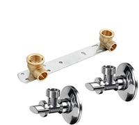 encastré pour plaque murale Bracket BSP + Vannes à fixer au mur 1/2'' X1/2''