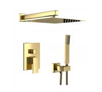 Encastrée Colonne de Douche avec Mitigeur SILLA - Ensemble de Douche Mécanique - Doré - BR2047