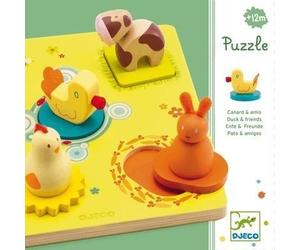 Encastrement 3D - DJECO - Bildi - 6 pièces - Vert et Multicolore - Bébé