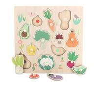 Vilac Encastrement en bois Les légumes du Jardin Sarah Betz – Montessori pour tout-petits