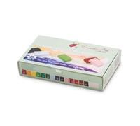 Encaustic Art The Original 16 blocs de cire Landscape Selection | 16 tons naturels comme vert olive, bleu de Prusse et brun rouge pour paysages, pour fer à peindre et stylet