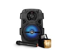 Enceinte 400W Sono autonome MyDj SONIC08 à LED APPLICATION SMARTPHONE USB/BT/RADIO FM/AUX + Micro sans fil Karaoké +DERBY