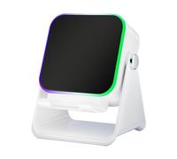 Enceinte à induction - Support audio pliable pour smartphone avec lumière | Support de téléphone 10 W pour smartphone à induction, haut-parleurs pour la maison, le bureau, les voyages, Noël