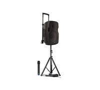 Enceinte Active AS 10 TOGO - 1000W - Active sur Batterie, USB/Bluetooth/AUX/SD, SONORISATION DJ PA, 2 MICROS, PIED