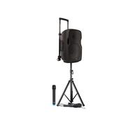 Enceinte Active AS 10 TOGO - 1000W - Active sur Batterie, USB/Bluetooth/AUX/SD, SONORISATION DJ PA, 2 MICROS, PIED