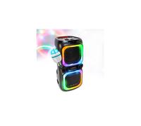 Enceinte autonome Madison NASH60 - Sono DJ 2x 8"/20cm - 600W - double effet LED, Bluetooth, USB, micro SD & TWS, Ampoule DIAMS