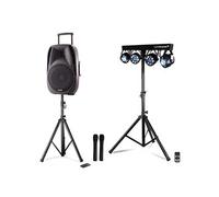 Enceinte active autonome GEMINI ES15-TOGO 15 - 800W - USB/SD/BT + 2 micros sans fil + tel + PIED + Portique Xperformer