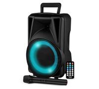 Enceinte Active - FESTI08 - 8 20CM - 200W - sur Batterie - Effet RING LED - USB SD Bluetooth TWS - Micro VHF