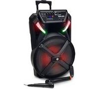 Enceinte Active FestiSound FESTI15-UHF - 15" 38CM / 700W - sur Batterie - Effet LED, USB SD Bluetooth, 1 micro UHF + 1 micro fil G
