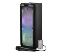 Enceinte Active - FestiSound SRX208 - 500W - 2x 8"" à LED - Autonome sur Batterie Bluetooth USB SD TWS - Micro fil