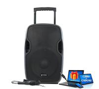 Enceinte active GEMINI AS-12TOGO Sono DJ - batterie, 1500W 12"" USB Bluetooth RADIO +Câble PC ORDI Smartphone Cadeau, Soirée Fête