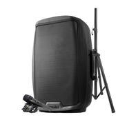 Enceinte active Gemini AS-2115BT-PK, Boomer 15", Puissance 2000W, USB SD Bluetooth RADIO FM, TWS, pied, microphone