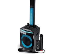 Enceinte Active Pickering Solo-Array-400W/ H90 cm - Effect Light-AUX/USB/BT/TWS + 1 Micro+1 Micro sans Fils Boomer 20 cm /