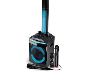 Enceinte Active Pickering Solo-Array-400W/ H90 cm - Effect Light-AUX/USB/BT/TWS + 1 Micro+1 Micro sans Fils Boomer 20 cm /