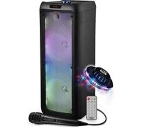 Enceinte active portable - FESTISOUND - FestiSound SRX208 - 500W - 2x8"" LED - Batterie rechargeable