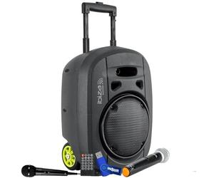 Enceinte Active Portable Ibiza Sound PORT8VHF-MKII-TWS, Autonome 20cm 400W USB Bluetooth, TWS, 1 MicVHF et Filaire+ clé USB 32go