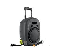 Enceinte Active Portable IBIZA SOUND PORT8VHF-MKII-TWS, Autonome 8"/20cm 400W USB Bluetooth, TWS, 1 Micro VHF et micro filaire