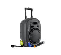 Enceinte Active Portable PORT8VHF-MKII-TWS, Autonome 20cm 400W USB Bluetooth, TWS, 1 MicVHF et filaire+ clé USB 32go