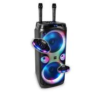Enceinte Active SONO DJ 1000W Ibiza COLUMBA-KARAOKE 2x8"" Bluetooth USB Micro SD RADIO FM TWS Micro Fil Télécom. LED Jeux OVNI
