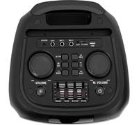 Enceinte Active Sono DJ KARAOKE IBIZA VENUS600 - LUMINEUSE 2 x 8""/20cm 600W, Bluetooth USB TWS, Batterie intégrée, OVNI LED