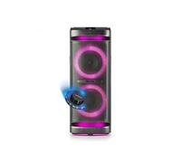 Enceinte Active SONO DJ NGS WILDSPACE2 - 2000W, Bluetooth, USB/AUX, Lumière LED, TWS, 1 SUB 10", Soirée, Fête, Jeu de lumière