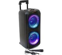 Enceinte Active Sono IBIZA SOUND VENUS600 - LUMINEUSE KARAOKE 2 x 8"/20cm 600W, Bluetooth USB TWS, Batterie intégrée
