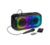 Enceinte Ado Lumineuse À Bandoulière Et Micro Noir TU