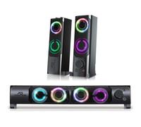 Enceinte - ADVANCE - SOUNDPHONIC 2.0 RGB - 6W RMS - Bluetooth 5.0 - Design compact - Rétroéclairage multicolore