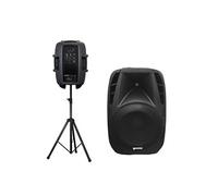 Enceinte amplifiée Boomer 10" 440W USB BT + pied