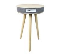 Enceinte Audio - AVIZAR - Budapest - Bois Beige - Bluetooth 5.0 - Chargeur sans fil 10W