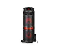 Enceinte Autonome 360 degrés PICKERING BARREL 6 sur Batterie Micro et Télécommande 600 Watts- 8 Hauts parleur LCD - USB/BT/AUX