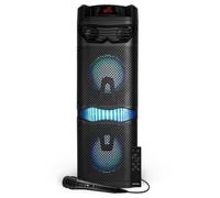 Enceinte Autonome 360 degrés PICKERING BARREL 8 sur Batterie Micro et Télécommande 800 Watts- 8 Hauts parleur LCD - USB/BT/AUX