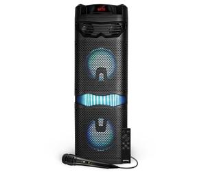 Enceinte Autonome 360 degrés PICKERING Barrel 8 sur Batterie Micro et Télécommande 800 Watts- 8 Hauts Parleur LCD - USB/BT/AUX