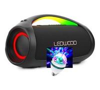 Enceinte Hifi Autonome 500W Buetooth USB Ledwood XTR500 IPX6, PowerBank, Multiple Link, 110W RMS, Batterie 7000mAh, Ampoule LED