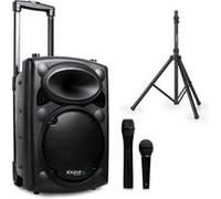 Enceinte autonome 8 400W - USB/REC/VOX/BLUETOOTH + 1 Micro VHF + 1 Micro filaire + Pied PORT8VHFBT-PIED-SE-1