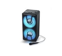 Enceinte autonome à LED Party box portable avec lecteur CD + Micro - BT/CD/AUX/USB - 150W