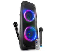 Enceinte DJ 1000W Lumineuse Lecteur CD, Amplifiée sur batterie, Bluetooth USB, SONO, RADIO, PartyBox, Soirée, Fête, Anniversaire