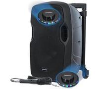 Enceinte Autonome DJ PA Sono Gemini AS 10 TOGO sur Batterie avec Micro 1000 Watts USB/BT/AUX/SD + 2 jeux de lumières