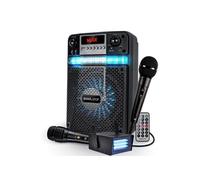 Enceinte autonome LED Enfant ADO PARTY 400W Batterie Koolstar - 2 MICROPHONES + APP SMARTPHONE USB/Bluetooth