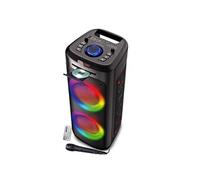 INOVALLEY Enceinte Autonome Lumineuse avec Lecteur CD MS06-CD-XXL - Bluetooth 5.0 / USB - 1000W - Karaoké, Radio FM